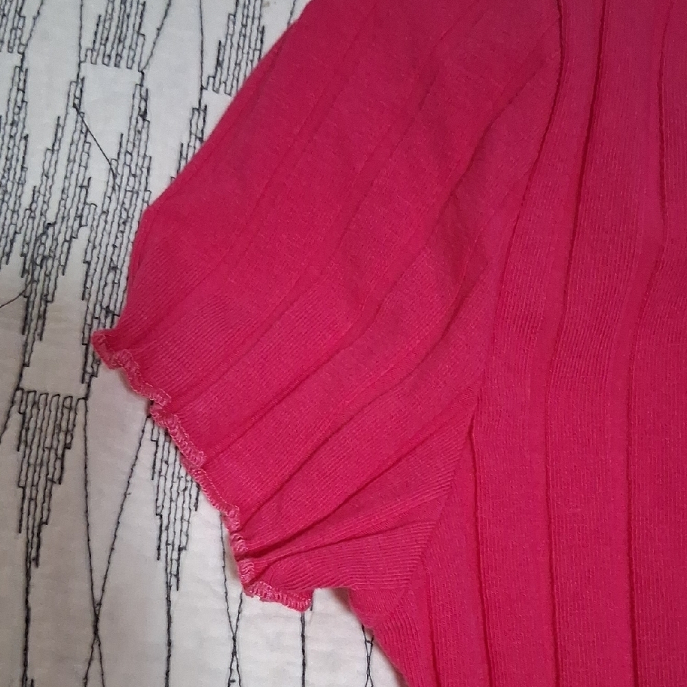 Pink Ribbed Bodysuit - Picture 7 of 7